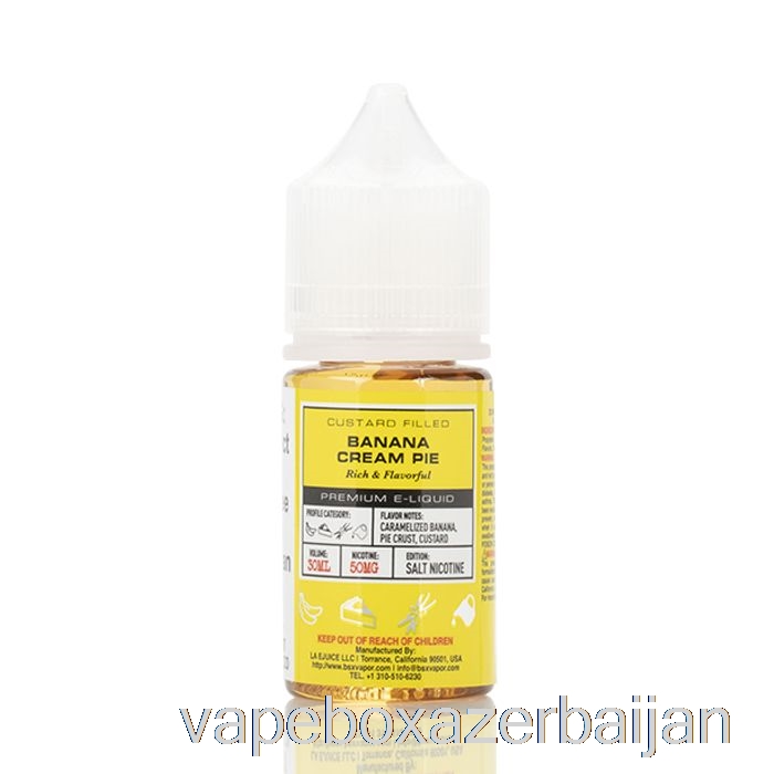 E-Juice Vape Banana Cream Pie - BSX Salt Series - 30mL 30mg